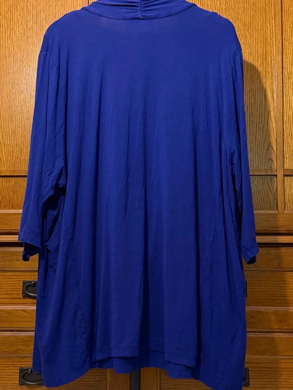 Catherines Cardigan & Tank Twin Set Open Front 3/4 Sleeve Waterfall Lace Trim